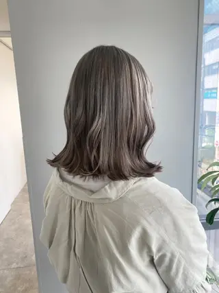 ミディアム カラー ヘアアレンジ ボブ /ニュアンス/ satomi🧸💖のヘアスタイル