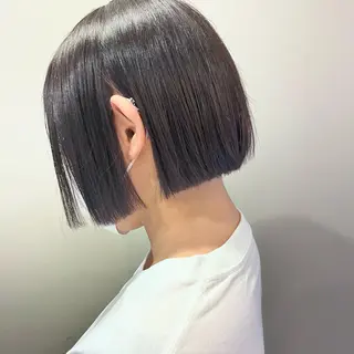 ミディアム カラー 堺 鳳 ママ美容師 yukariのヘアスタイル