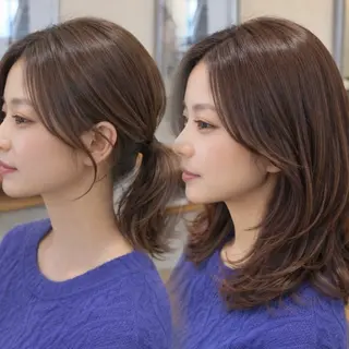 ロング カラー 🪞顔周りカット🪞 北里朋子のヘアスタイル