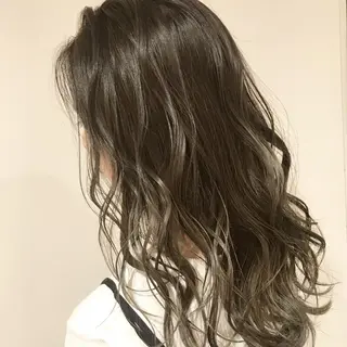 ミディアム カラー 髪質改善カラー韓国風 レイヤーtudaのヘアスタイル