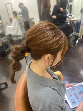 ロング カラー ヘアアレンジ 🌷栄駅/髪質改善 ヘアセット/モネ🌷のヘアスタイル