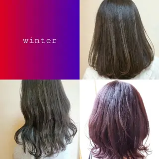 ミディアム カラー 髪質改善 常世田のヘアスタイル