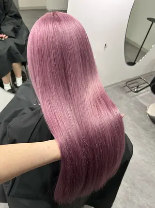 ロング 【ピンク/ラベンダー 】mao🐩💜のヘアスタイル