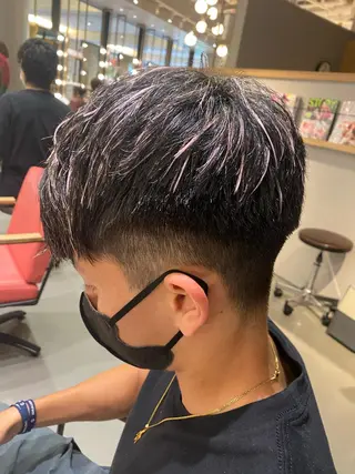 ショート カラー メンズ unopulir 景山 凌のヘアスタイル
