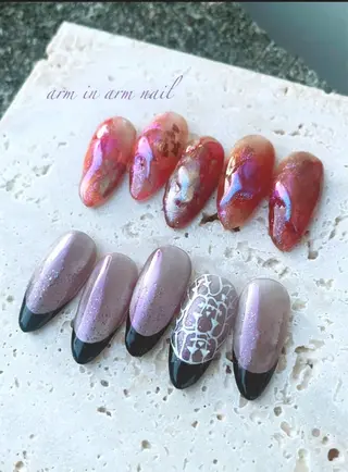ネイル arm in arm ︎✿Yamamotoのマツエク・マツパデザイン