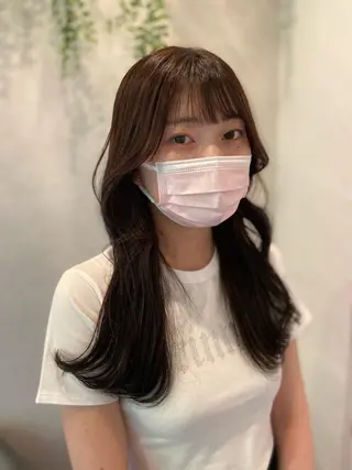 ロング カラー 永井 亮のヘアスタイル