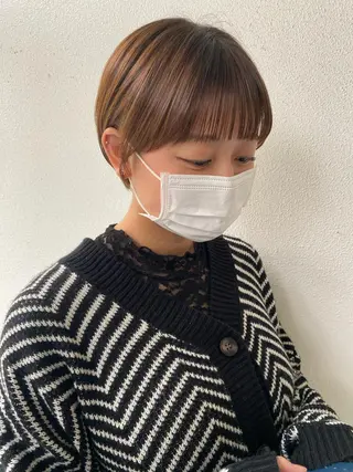 ショート LUVISM新潟🎀 透明感カラー/ミユのヘアスタイル