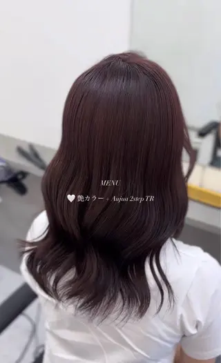 カラー 韓国レイヤー艶カラー ブリーチ otohaのヘアスタイル