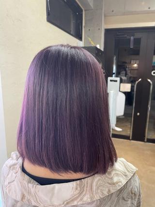 カラー デザインカラー／ 梶本 乃梨叶のヘアスタイル