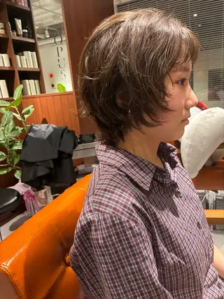 ショート カラー ヘアアレンジ 💟Opus // Mizuki🐕のヘアスタイル