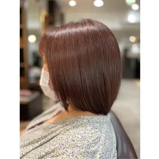 ミディアム カラー 福積 めぐみのヘアスタイル