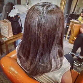 セミロング カラー spa hair ark 富井直美のヘアスタイル