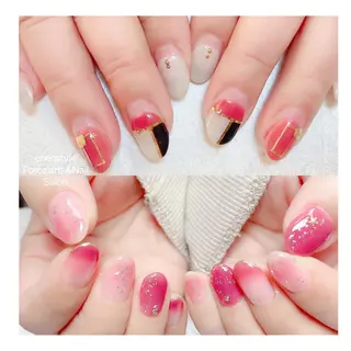 ミディアム ネイル 🐾enen style 🐾のネイルデザイン