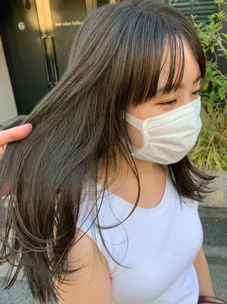 ミディアム カラー チバ タクミのヘアスタイル