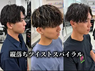 ショート パーマ メンズ 亀井隆汰/メンズ専門 パーマ/フェード可のヘアスタイル