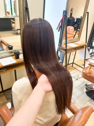 ロング カラー 松尾 遥花のヘアスタイル