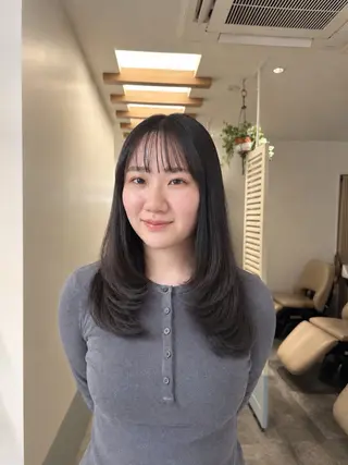 ロング カラー ヤスマルユイカ 髪質改善/透明カラーのヘアスタイル