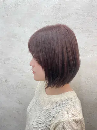 ミディアム カラー Blue/博多/ 水口莉沙のヘアスタイル