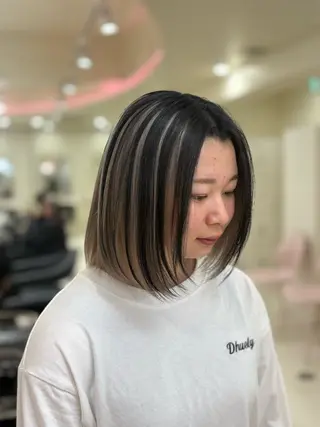 ミディアム カラー ヘアアレンジ 💟RINNA 艶カラー💟のヘアスタイル