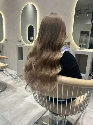 ロング カラー ヘアアレンジ DEAN .杉浦/透明感カラーのヘアスタイル