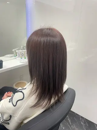 ミディアム カラー Blue/博多/ 水口莉沙のヘアスタイル