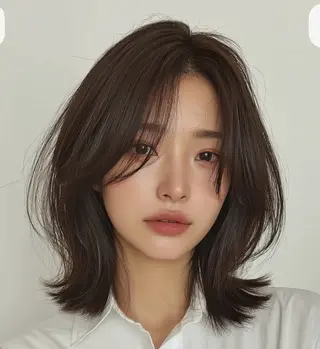 ミディアム 中沢 勇一のヘアスタイル