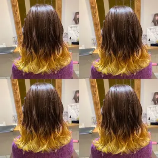 ミディアム カラー レイヤー×艶髪特化 マネージャー安藤光司のヘアスタイル