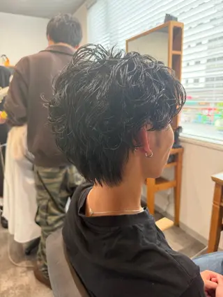 ショート パーマ メンズ Meteor 店長 祝田涼太のヘアスタイル
