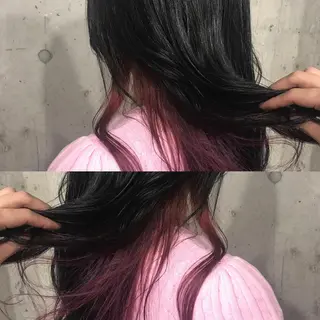 ミディアム カラー パーマ ヘアアレンジ メンズ キッズ ネイル マツエク・マツパ サロンドミルク 渋谷高比良のヘアスタイル