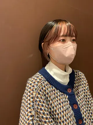 カラー 小西 美帆のヘアスタイル