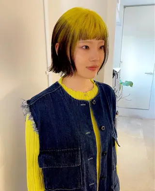 ミディアム ナナ 福岡美容室のヘアスタイル
