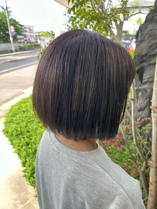 ミディアム カラー 柳内 まゆのヘアスタイル