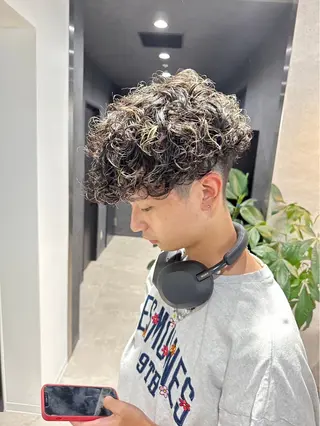 ショート カラー パーマ メンズ 🔥メンズ 特化🔥菊水皐暉🔥のヘアスタイル