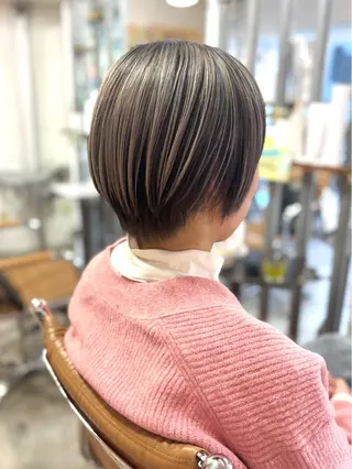 ショート カラー 髪質改善/ヘアケア coiiはしもとはなのヘアスタイル