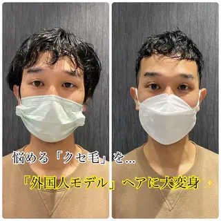 メンズ 【銀座】ヘアセット& メイクSharmeのヘアスタイル