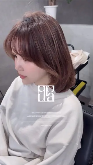 ミディアム カラー 城 慎太郎のヘアスタイル