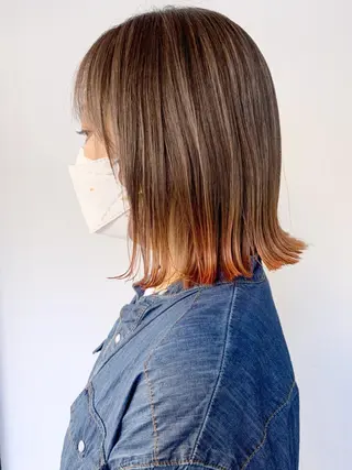 ミディアム カラー ITbyALBUM 中野店のヘアスタイル