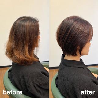 ショート カラー マスママナミ VALOR立川店のヘアスタイル