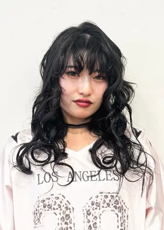 パーマ ボブ&寒色🎐ᩚ 短髪 COCOROのヘアスタイル