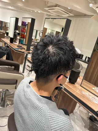 ショート パーマ メンズ Ash 中岡ゆうたのヘアスタイル