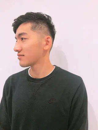 ショート カラー パーマ ヘアアレンジ メンズ ちこ .のヘアスタイル