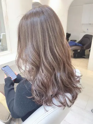 セミロング カラー 中目黒✂︎店長✂︎ TOMOHIROのヘアスタイル