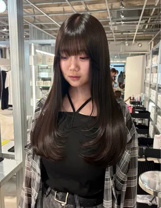 ロング ダブルカラー/レイヤ ーカット 🤍ゆきなのヘアスタイル