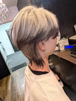ショート 名駅★シールエクステ ☆ブリーチ★加藤のヘアスタイル