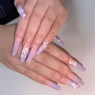 ロング 🦋Nail Amo🦋のネイルデザイン