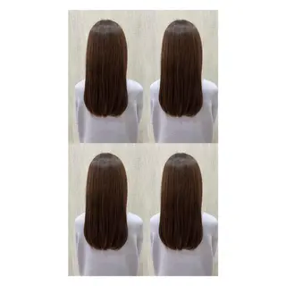 セミロング カラー 店長✨レイヤー✖️ 髪質改善✖️韓国ヘアのヘアスタイル
