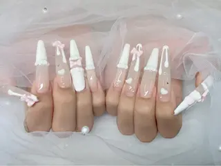 ネイル Kei Nail 長さ出し 付け放題のネイルデザイン