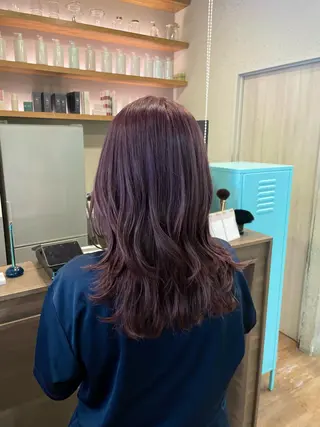 セミロング オオシマ ミユのヘアスタイル