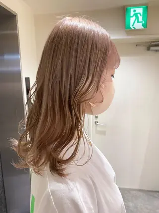 ミディアム カラー ヘアアレンジ ボブ /ニュアンス/ satomi🧸💖のヘアスタイル
