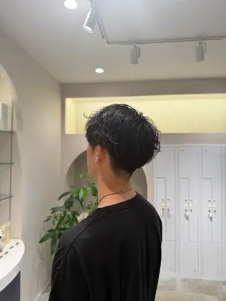 パーマ メンズ 北吉 雪菜のヘアスタイル